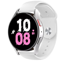 Strap-it® Samsung Galaxy Watch 5 - 44mm sport band (wit)