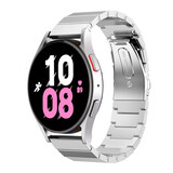 Strap-it® Samsung Galaxy Watch 5 - 44mm metalen bandje (zilver)