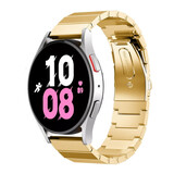 Strap-it® Samsung Galaxy Watch 5 - 44mm metalen bandje (goud)