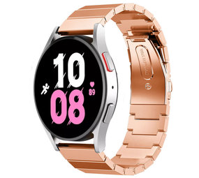 Strap-it® Samsung Galaxy Watch 5 - 44mm metalen bandje (rosé goud)