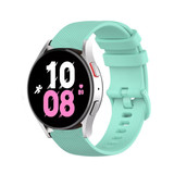Strap-it® Samsung Galaxy Watch 5 - 44mm luxe siliconen bandje (aqua)