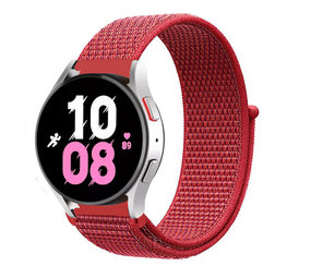 Strap-it® Samsung Galaxy Watch 5 - 44mm nylon band (rood)
