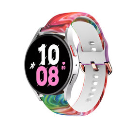 Strap-it® Colorful Samsung Galaxy Watch 5 - 44mm bandje Strap-it® Colorful Samsung Galaxy Watch 5 - 44mm bandje