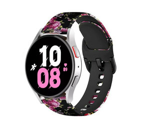 Strap-it® Pink Flower Samsung Galaxy Watch 5 - 44mm bandje