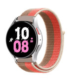 Strap-it® Samsung Galaxy Watch 5 - 44mm nylon band (pink pomelo) Strap-it® Samsung Galaxy Watch 5 - 44mm nylon band (pink pomelo)