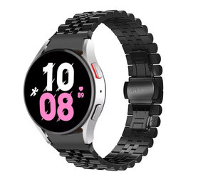 Strap-it® Samsung Galaxy Watch 5 - 44mm Jubilee stalen band (zwart) Strap-it® Samsung Galaxy Watch 5 - 44mm Jubilee stalen band (zwart)