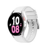 Strap-it® Samsung Galaxy Watch 5 - 44mm siliconen band (wit)