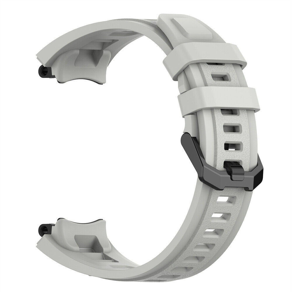 Strap-it® Strap-it Amazfit T-Rex 2 siliconen bandje (lichtgrijs)