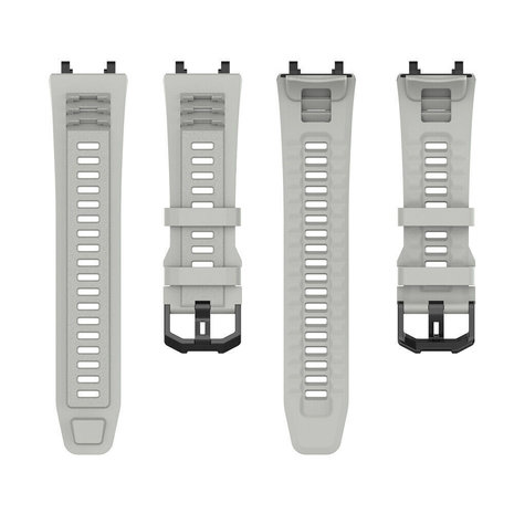 Strap-it® Strap-it Amazfit T-Rex 2 siliconen bandje (lichtgrijs)