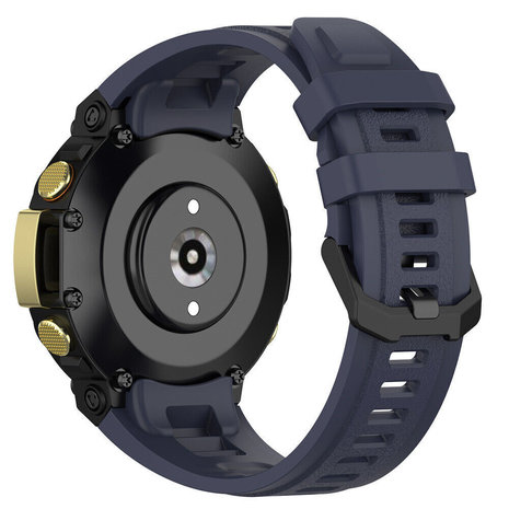 Strap-it® Strap-it Amazfit T-Rex 2 siliconen bandje (donkerblauw)