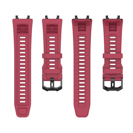 Strap-it® Strap-it Amazfit T-Rex 2 siliconen bandje (rood)
