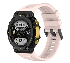 Strap-it® Amazfit T-Rex 2 siliconen bandje (roze)