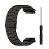 Strap-it® Strap-it Amazfit T-Rex 2 stalen band (zwart) Strap-it® Strap-it Amazfit T-Rex 2 stalen band (zwart)