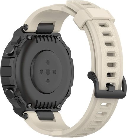 Strap-it® Strap-it Amazfit T-Rex (Pro) siliconen bandje (beige)