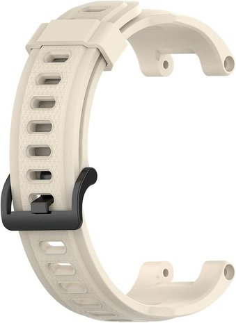 Strap-it® Strap-it Amazfit T-Rex (Pro) siliconen bandje (beige)