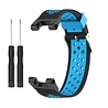 Strap-it® Strap-it Amazfit T-Rex (Pro) sport bandje (zwart/blauw) Strap-it® Strap-it Amazfit T-Rex (Pro) sport bandje (zwart/blauw)