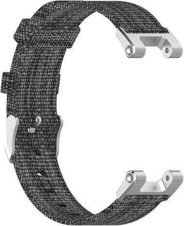Strap-it® Strap-it Amazfit T-Rex (Pro) canvas nylon bandje (grijs)