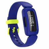 Strap-it® Fitbit Ace 3 siliconen bandje (blauw/geel)