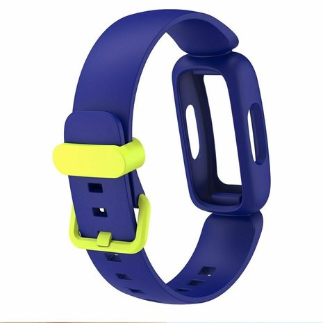 Strap-it® Strap-it Fitbit Ace 3 siliconen bandje (blauw/geel)