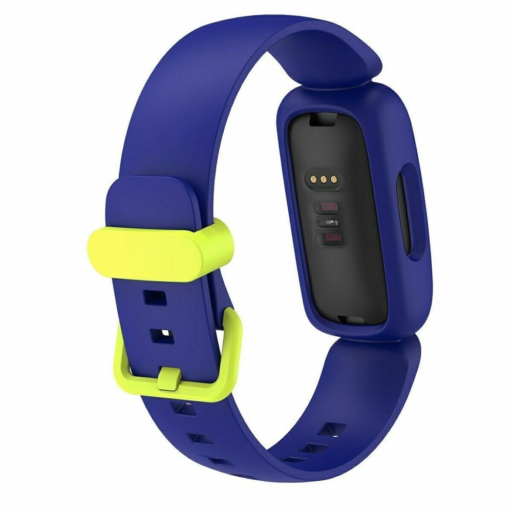 Strap-it® Strap-it Fitbit Ace 3 siliconen bandje (blauw/geel)