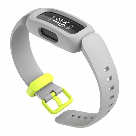 Strap-it® Strap-it Fitbit Ace 3 siliconen bandje (grijs/geel)