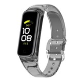 Strap-it® Samsung Galaxy Fit 2 zon-verkleurend crystal bandje (transparant-zwart)