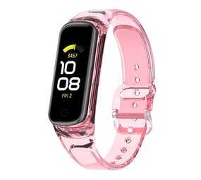 Strap-it® Samsung Galaxy Fit 2 zon-verkleurend crystal bandje (transparant-roze) Strap-it® Samsung Galaxy Fit 2 zon-verkleurend crystal bandje (transparant-roze)