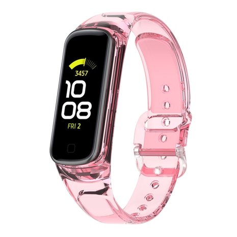 Strap-it® Strap-it Samsung Galaxy Fit 2 zon-verkleurend crystal bandje (transparant-roze) Strap-it® Strap-it Samsung Galaxy Fit 2 zon-verkleurend crystal bandje (transparant-roze)