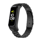 Strap-it® Samsung Galaxy Fit 2 stalen bandje (zwart)