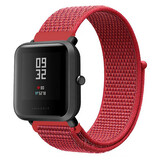 Strap-it® Xiaomi Amazfit Bip nylon band (rood) Strap-it® Xiaomi Amazfit Bip nylon band (rood)