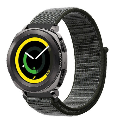 Strap-it® Strap-it Samsung Gear Sport nylon band (groen) Strap-it® Strap-it Samsung Gear Sport nylon band (groen)