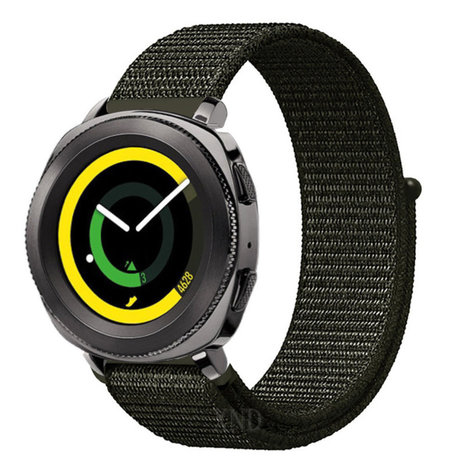 Strap-it® Strap-it Samsung Gear Sport nylon band (donkergroen)