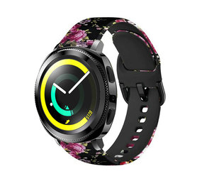 Strap-it® Pink Flower Samsung Gear Sport bandje
