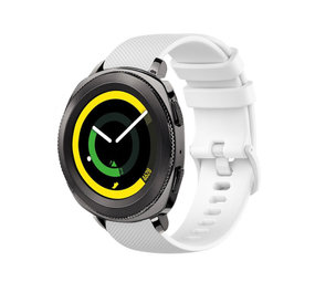 Strap-it® Samsung Gear Sport Luxe Siliconen bandje (wit)