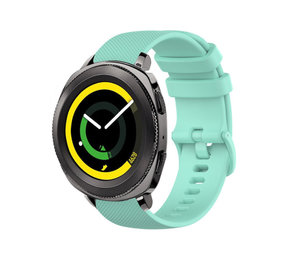 Strap-it® Samsung Gear Sport Luxe Siliconen bandje (aqua)