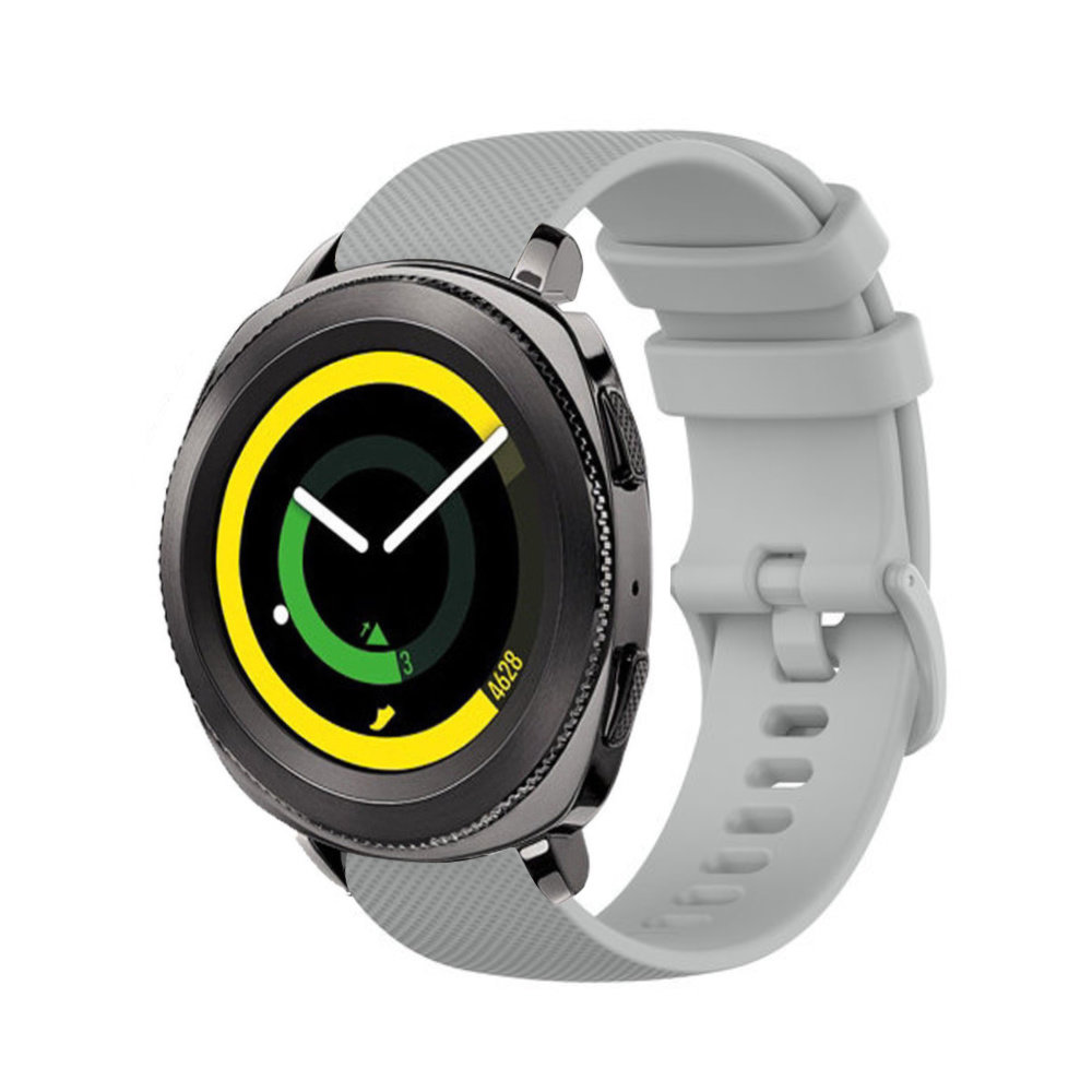 Strap-it® Strap-it Samsung Gear Sport Luxe Siliconen bandje (grijs)