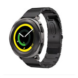 Strap-it® Samsung Gear Sport metalen bandje (zwart)
