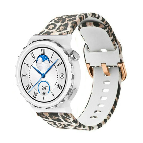 Strap-it® Strap-it Lucky Leopard Huawei Watch GT 3 Pro 43mm bandje