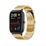 Strap-it® Xiaomi Amazfit GTS metalen bandje (goud)