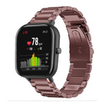 Strap-it® Xiaomi Amazfit GTS stalen band (brons-goud)