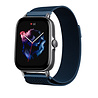Strap-it® Strap-it Amazfit GTS 3 Milanese band (blauw) Strap-it® Strap-it Amazfit GTS 3 Milanese band (blauw)