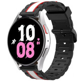 Strap-it® Samsung Galaxy Watch 5 - 44mm Special Edition Band (zwart/wit)