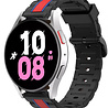Strap-it® Strap-it Samsung Galaxy Watch 5 - 44mm Special Edition Band (zwart/rood) Strap-it® Strap-it Samsung Galaxy Watch 5 - 44mm Special Edition Band (zwart/rood)