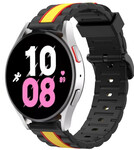 Strap-it® Strap-it Samsung Galaxy Watch 5 - 44mm Special Edition Band (zwart/geel)