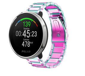 Strap-it® Polar Ignite stalen band (regenboog)