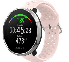 Strap-it® Polar Unite siliconen bandje met gaatjes (lichtroze)