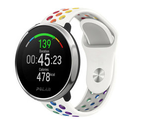 Strap-it® Polar Unite sport band (wit/kleurrijk)