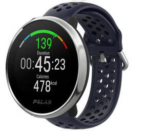 Strap-it® Polar Ignite siliconen bandje met gaatjes (donkerblauw)