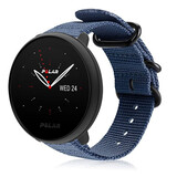 Strap-it® Polar Ignite 2 nylon gesp band (blauw)