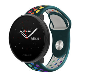 Strap-it® Polar Ignite 2 sport band (dennengroen/kleurrijk)